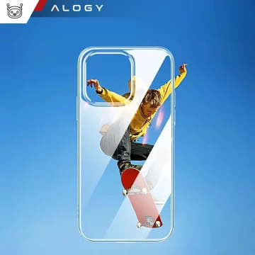 Armored Alogy Hybrid Case for Apple iPhone 13 Pro with camera cover Transparent