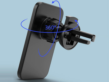 Car holder with Qi charger for MagSafe Alogy 15W grille