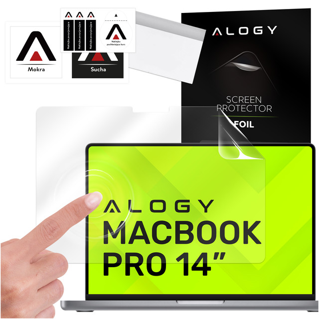 Matte Displayschutzfolie für MacBook Pro 14 (2023–2021). Alogy Displayschutzfolie