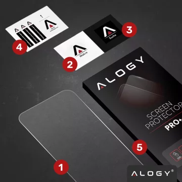 Tempered glass for Apple iPhone 16 screen protector 9H Alogy Heavy Pro ™️