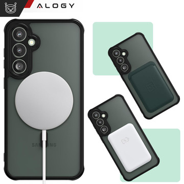 Case for Samsung Galaxy S23 FE Mag Safe Case MagMat Phone Back Cover Matte Black Glass