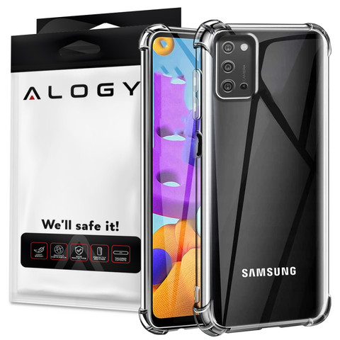 ShockProof Alogy Silicone Armor Case for Samsung Galaxy A03s 164mm Transparent