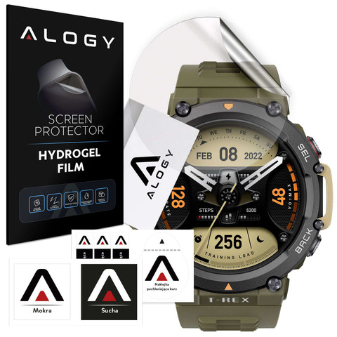Protective film Hydrogel Alogy hydrogel for Amazfit T-Rex smartwatch