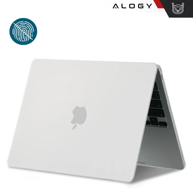 Etui ochronne do Apple Macbook Air 15 M2/M3/M4 2023/2024/2025 Alogy AirGuard™ Elastyczna obudowa Matowa Przezroczysta Biel