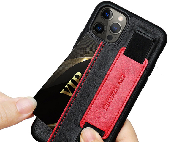 Alogy Leather Case for Apple iPhone 12/ 12 Pro 6.1 Black