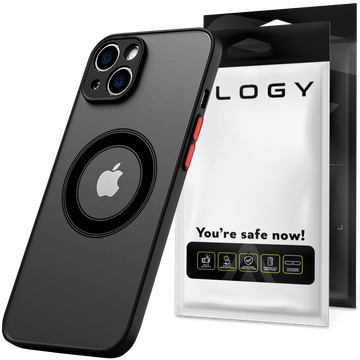 Case for Apple iPhone 13 Mini Alogy Hybrid Mag Case for MagSafe with camera protection matte black