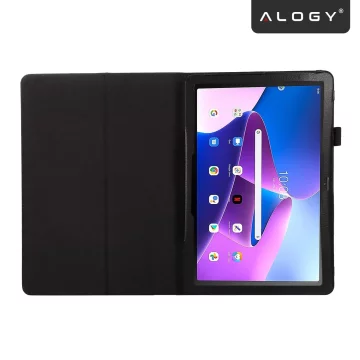 Etui do Samsung Galaxy Tab A9+ 11" (2023) X210/X215/X216, Składany Pokrowiec z Klapką i Funkcją Podstawki, Ochronna Obudowa, Alogy BookCase™ – Czarne