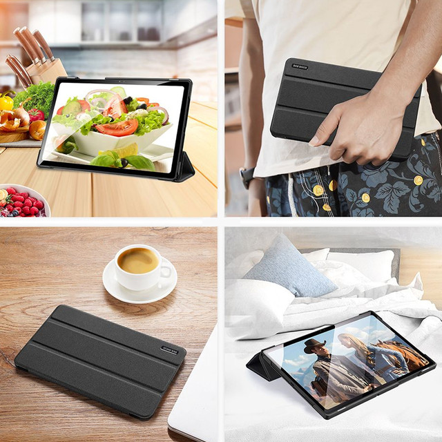 Dux Ducis Domo Flip Case for Samsung Galaxy Tab A8 10.5 X200/ X205 Black Glass