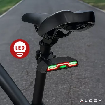 Bicycle rear light for the rear of the bike LED lighting rear light red aluminum waterproof IPX4 50lm Alogy