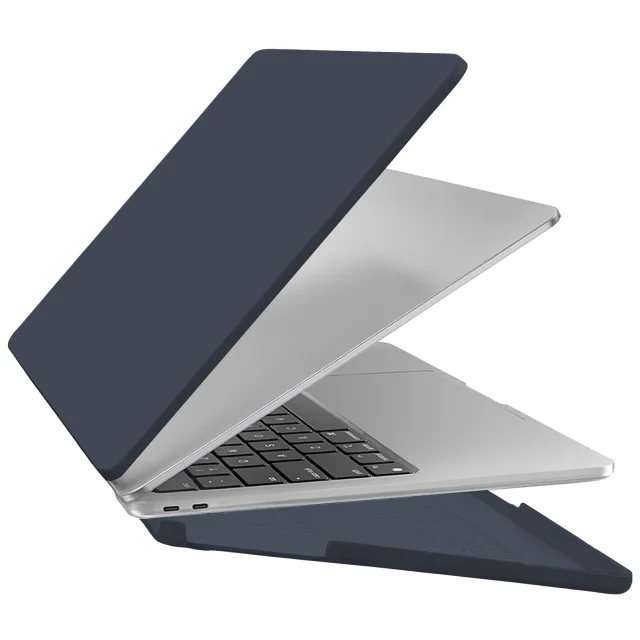 Etui do Apple MacBook Air 13 / 13.3" 2018–2021 (M1 A2337/A2179/A1932) – elastyczna, matowa obudowa ochronna, lekka i odporna – Alogy AirGuard™ Granatowy