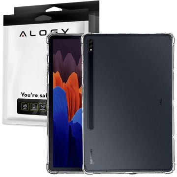 Etui pancerne ShockProof Alogy Case na Samsung Galaxy Tab S7 Plus/ S8 Plus 12.4 T970 / T976B / X800 / X806 čirý