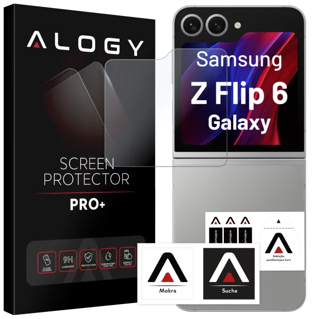 Szkło hartowane do Samsung Galaxy Z Flip 6 ochrona na ekran Alogy Screen Protector PRO+ na zewnętrzny ekran telefonu