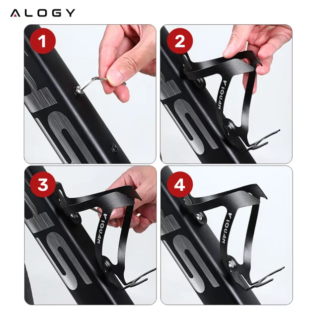 Bottle cage drink water bottle bicycle holder for bicycle bottle universal Black