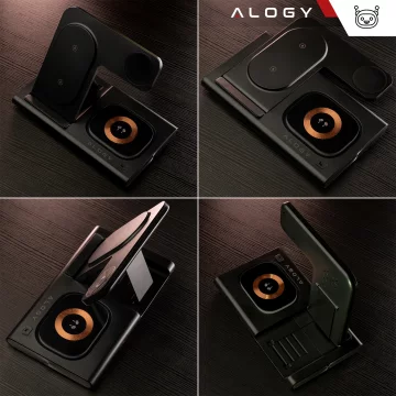 Wireless Charger for Samsung: 3 in 1 Wireless Charging Station for Samsung Galaxy Watch 7/6/5/4/3 Pro Classic, Galaxy Buds for S24 Ultra, S23, S22, S21, S20, Note 20/10, Z Fold