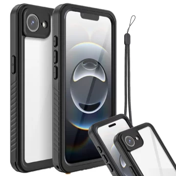 Waterproof Case for Apple iPhone 16e Alogy HydroArmor™ IP68 Case with a Transparent Back 360 Armored Case
