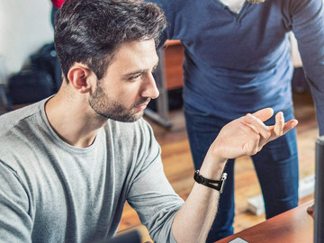 Leather Strap Alogy leather for Apple Watch 42/44/45/49mm Black