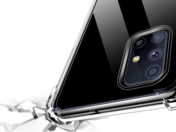 ShockProof Alogy Armor Case for Samsung Galaxy M51 Transparent