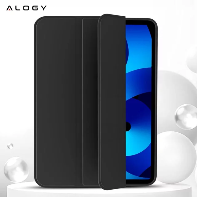 Hülle für Apple iPad 10.2 9 Gen 8/7 2021/2020/2019 Smart Pencil Case Alogy TPU Tablet Cover Schwarz