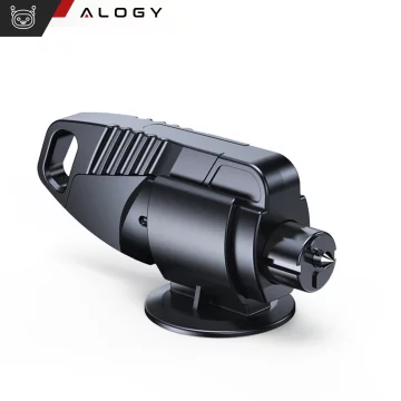 Bezpečnostní kladivo do auta 2v1 Alogy nůž na bezpečnostní pásy rozbíječ oken Black