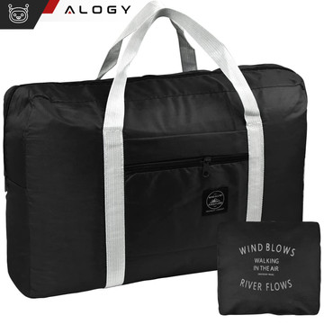 Pánská sportovní taška přes rameno do posilovny na trénink příruční zavazadlo 48x32 látka Alogy Sport Black