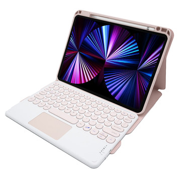 Alogy Case Bluetooth Tastatur 4in1 Touchpad Magnetstift für Apple iPad Pro 11 2021 Pink