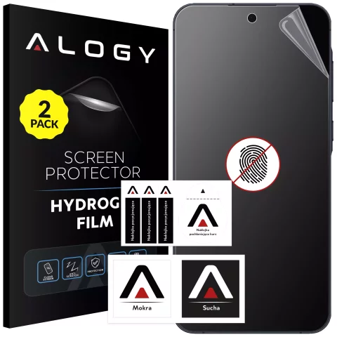 2x "MATTE" foil for Samsung Galaxy A55 5G Hydrogel Alogy HydroSkin Matte Pro™ for the screen for the "FREE FINGERPRINT" case