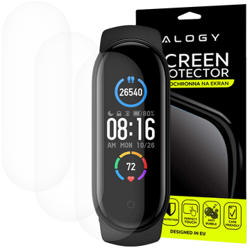 3x Folia hydrożelowa Alogy Hydrogel do Xiaomi Mi Band 5