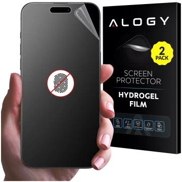 2x „MATTE“ Folie für Apple iPhone 16 Hydrogel Alogy HydroSkin Matte Pro™ Display für „FINGERPRINT FREE“ Hülle