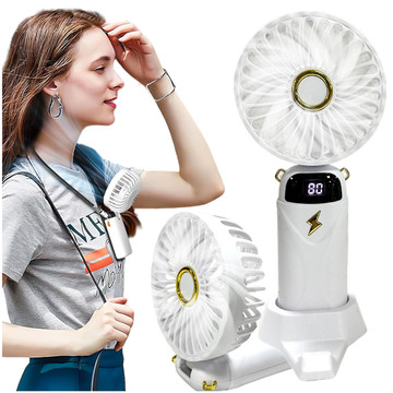 Fan fan handheld desk fan Alogy wireless portable standing with phone stand white