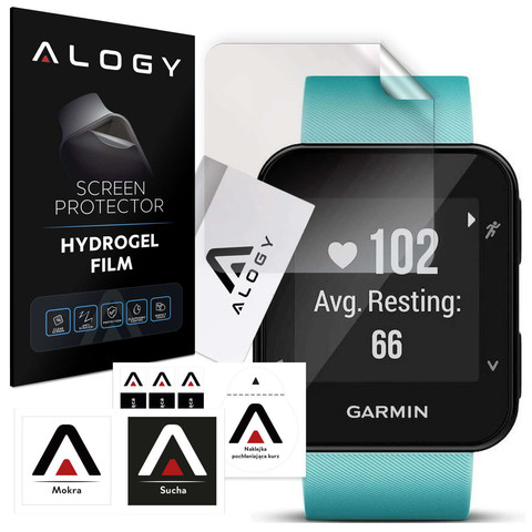 2x Alogy Hydrogel Smartwatch Protective Film for Garmin Forerunner 35