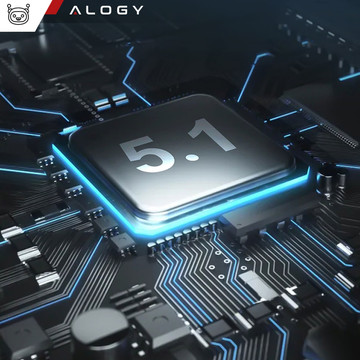 Wireless Bluetooth 5.1 Headset for Cars Alogy Black