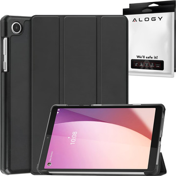 Hülle für Lenovo Tab M8 4gen TB300XU TB300FU Book Cover Case Gehäuse Case Alogy Schwarz Glas
