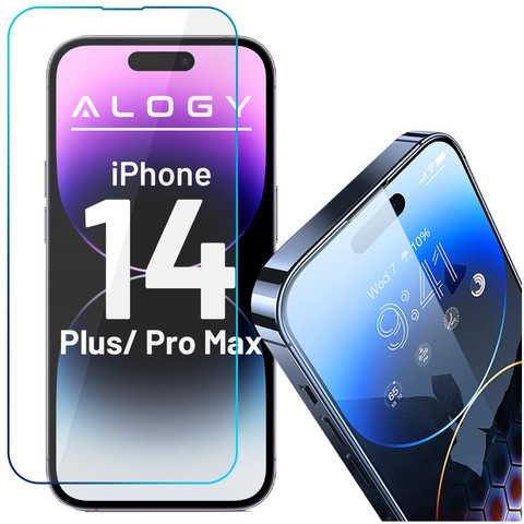 Panzerglas 9H Alogy Displayschutz für Apple iPhone 14 Plus / 14 Pro Max