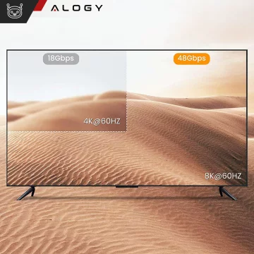 Alogy 8K 60Hz 48GBps 3m HDMI 2.1 Cable Black