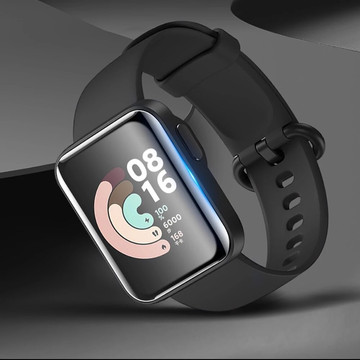 3x flexibles Glas 3D Alogy Displayschutzfolie Pro für Xiaomi Redmi Watch 2 Lite Schwarz