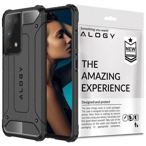 Etui Alogy Hard Armor do Samsung Galaxy S21 Ultra szare