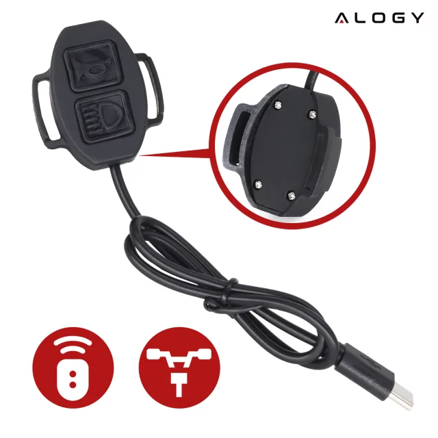Světlo na kolo Přední LED světlo na kolo Osvětlení na kolo Vodotěsné IPX5 Alogy P12 Bike Light Black