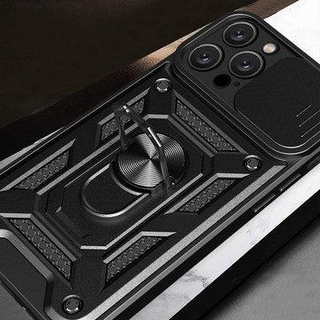 Pouzdro Alogy Camshield Stand Ring Case s krytem fotoaparátu pro Apple iPhone 14 Pro Max Glass