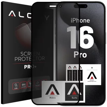 Alogy Privacy Glass gehärtetes Glas für Apple iPhone 16 Pro, matte Displayschutzfolie