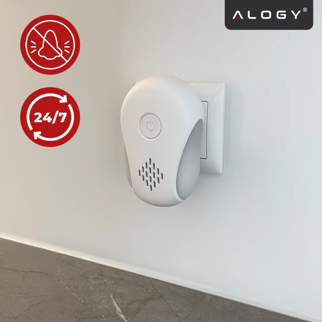 Pest Deterrent for 250 m2 Ultrasonic Nest, Anti-Insect, Mosquito, Fly, Mice, Cockroach, Chemical-Free, DuoGuard™ Alloys – White