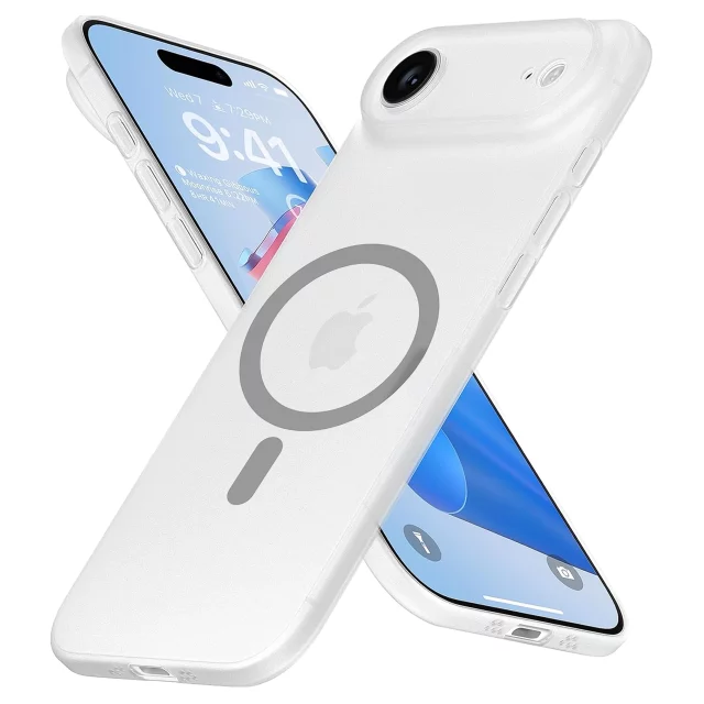 Etui do Apple iPhone 17 Air – matowa obudowa do MagSafe z ochroną obiektywu, smukłe i odporne na zarysowania, idealne dopasowanie – Alogy Skinny MatteCase™ Białe
