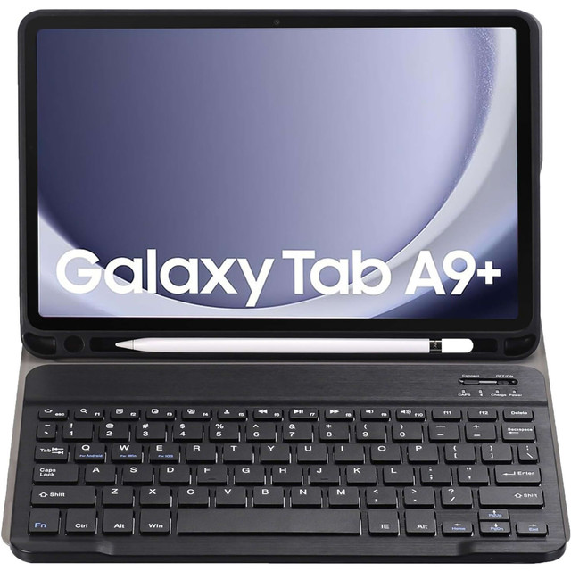 Pouzdro na klávesnici pro Samsung Galaxy Tab A9 Plus 2023 11" (X210/X215/X216) Magnetická Bluetooth klávesnice Alogy Black Glass