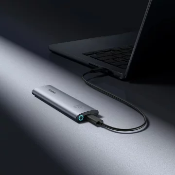 Baseus FlyJoy M.2 NVMe 10 Gb/s SSD Enclosure – szara obudowa do 8 TB