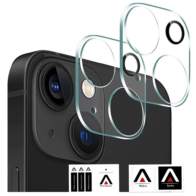 2x Camera lens glass for iPhone 15 / 15 Plus Alogy lens clear transparent