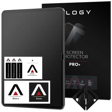 Mattes gehärtetes Glas für Apple iPad 10.9 (2022/2025, 10./11. Generation) von Alogy, matte, papierähnliche Displayschutzfolie mit Montagesatz