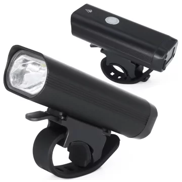 Světlo na kolo Přední LED světlo na kolo Osvětlení na kolo Vodotěsné IPX5 Alogy P12 Bike Light Black