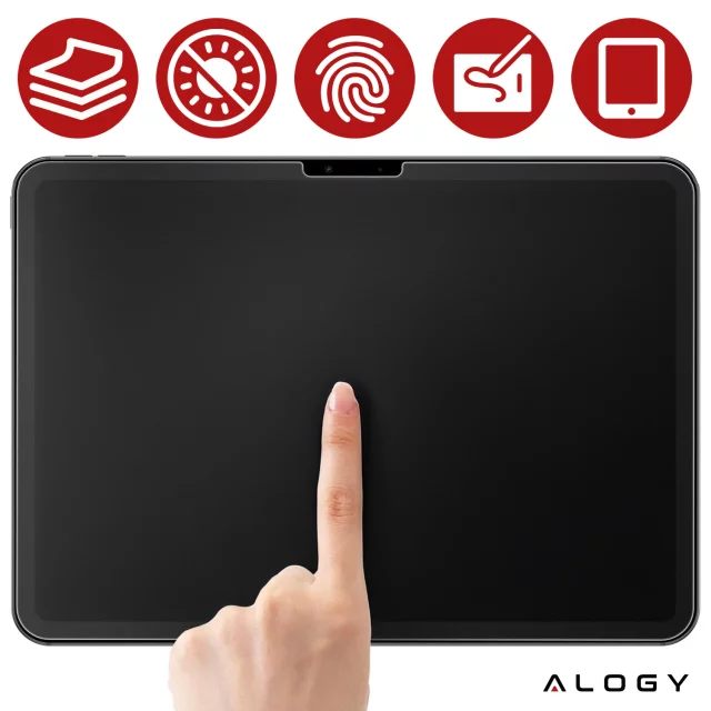 Matowe Szkło hartowane do Apple iPad Pro 13" 2024 Alogy Matte Paper-Like Screen Protector z zestawem montażowym