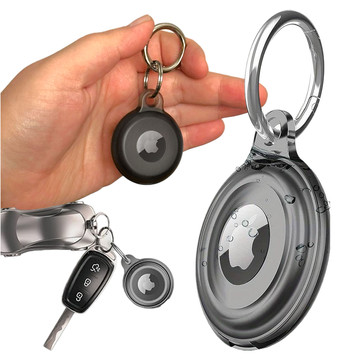 Pouzdro Locator pro Apple AirTag Keychain Waterproof Case Alogy 360 IPX8 Pouzdro s přívěskem matná černá