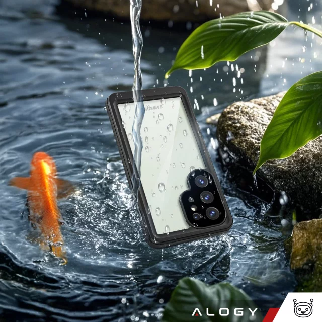 Etui Wodoodporne do Samsung Galaxy S25 Ultra Alogy HydroArmor™ IP68 Case z przezroczystym tyłem Pancerna obudowa 360