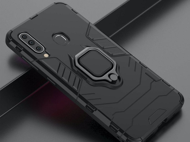 Pouzdro Alogy Stand Ring Armor pro Samsung Galaxy A60 / M40 černé sklo Alogy